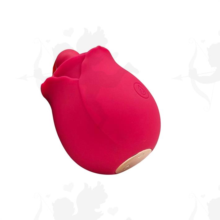 Estimulador con forma de rosa para el clitoris