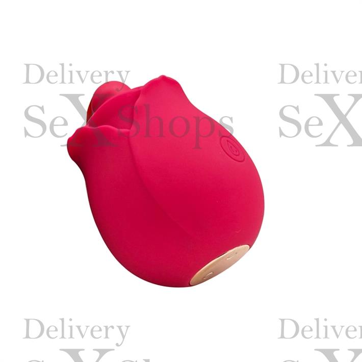 Estimulador con forma de rosa para el clitoris