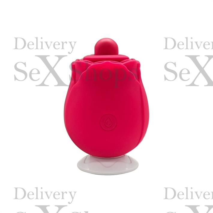 Estimulador con forma de rosa para el clitoris