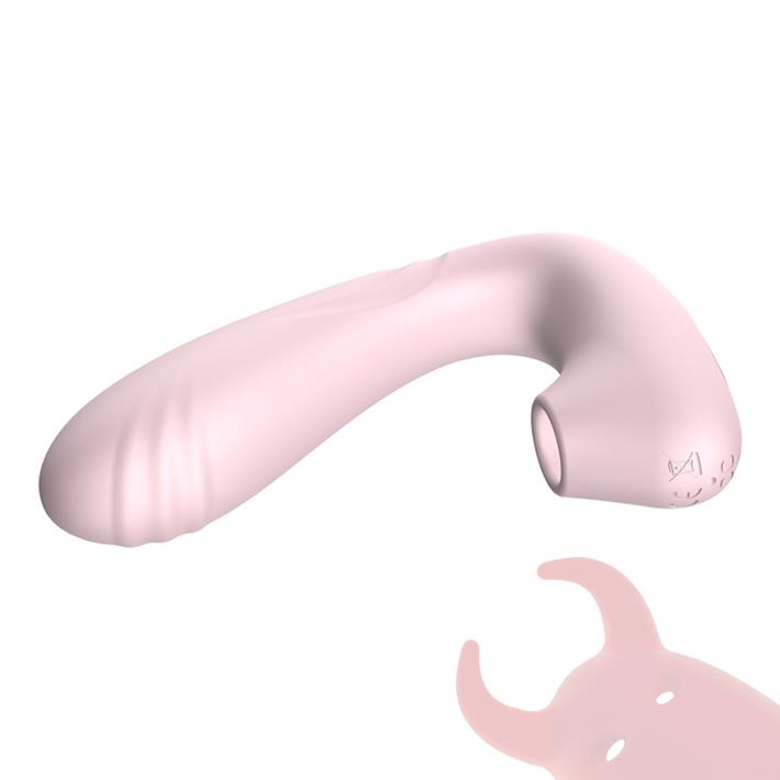 Estimulador de punto G con succionador de clitoris y bateria recargable