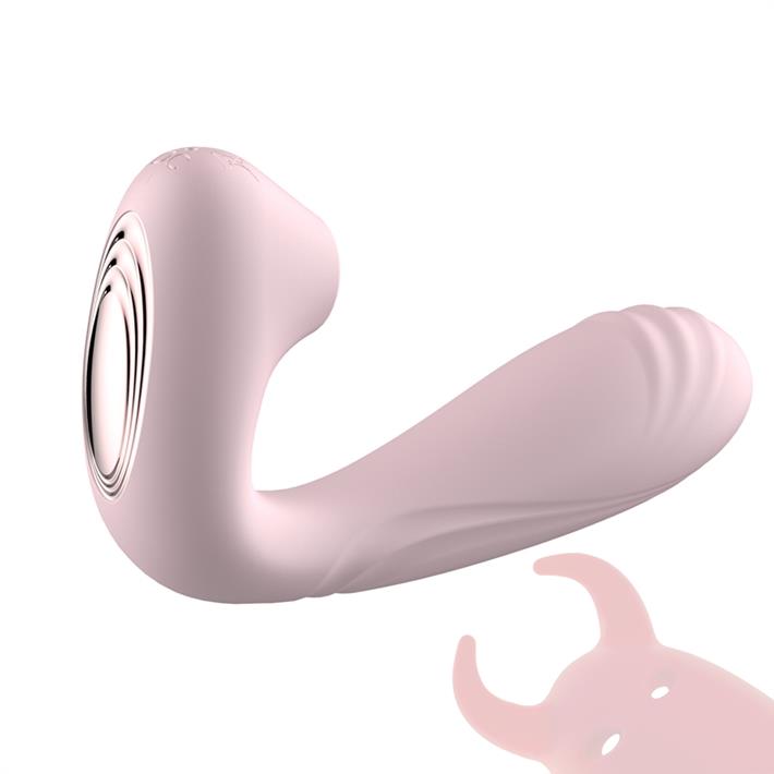 Estimulador de punto G con succionador de clitoris y bateria recargable