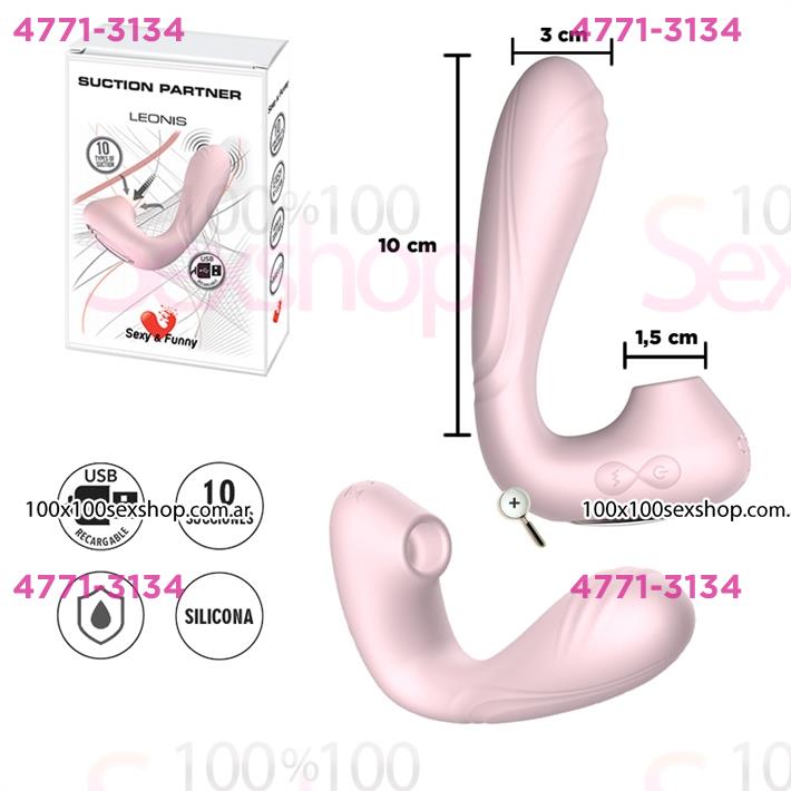 Cód: CA SS-SF-55098 - Estimulador de punto G con succionador de clitoris y bateria recargable - $ 75000 Cód: CA SS-SF-55098 - Estimulador de punto G con succionador de clitoris y bateria recargable - $ 75000