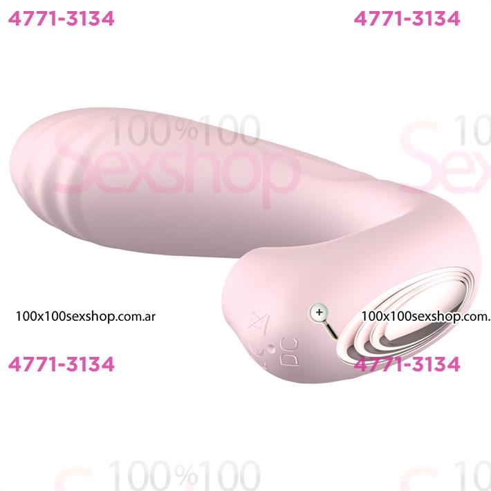 Estimulador de punto G con succionador de clitoris y bateria recargable