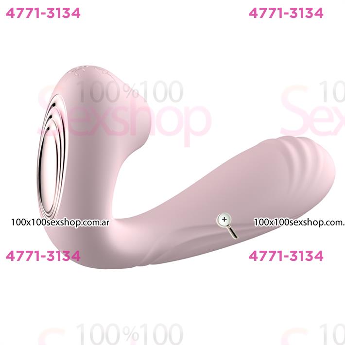 Estimulador de punto G con succionador de clitoris y bateria recargable