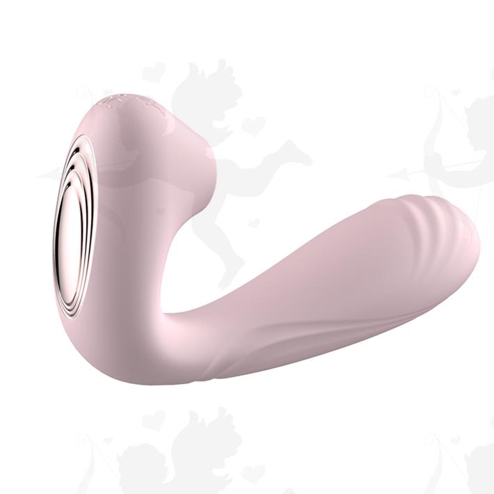 Estimulador de punto G con succionador de clitoris y bateria recargable