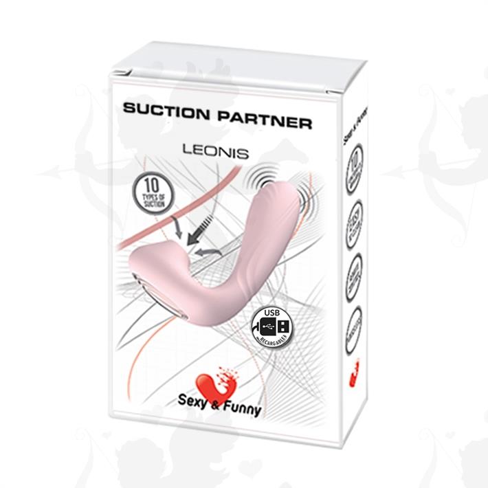 Estimulador de punto G con succionador de clitoris y bateria recargable