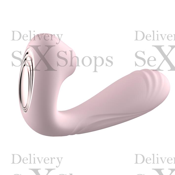 Estimulador de punto G con succionador de clitoris y bateria recargable