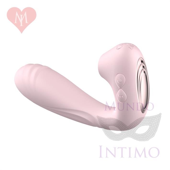 Estimulador de punto G con succionador de clitoris y bateria recargable