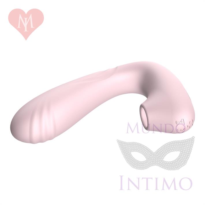 Estimulador de punto G con succionador de clitoris y bateria recargable