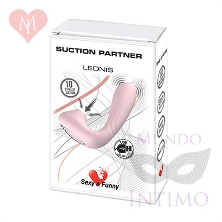 Estimulador de punto G con succionador de clitoris y bateria recargable