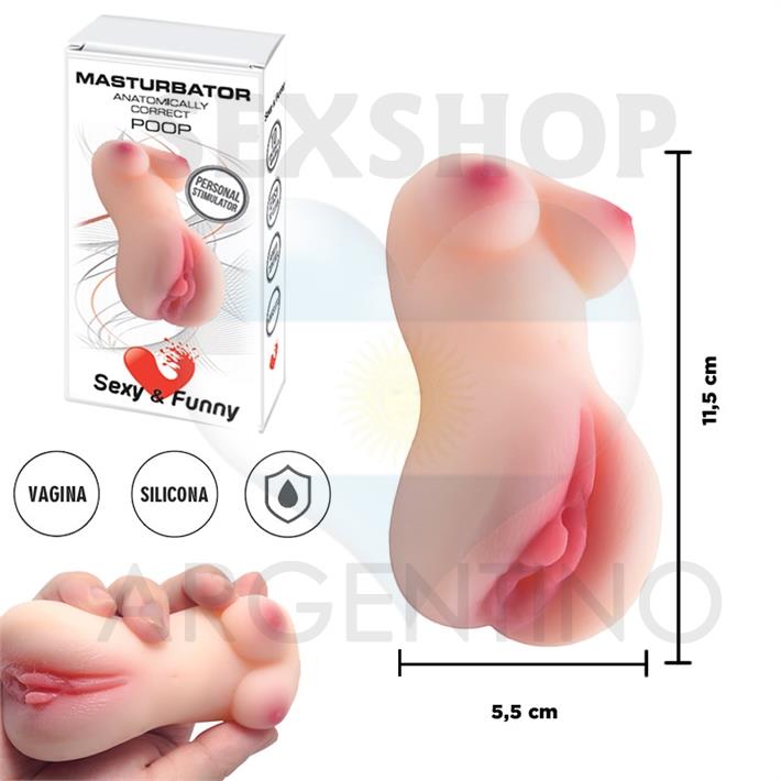 Masturbador en forma de semi torso con vagina