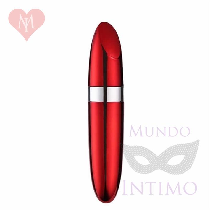 Estimulador de clitoris rojo con forma de lapiz labial Tucana