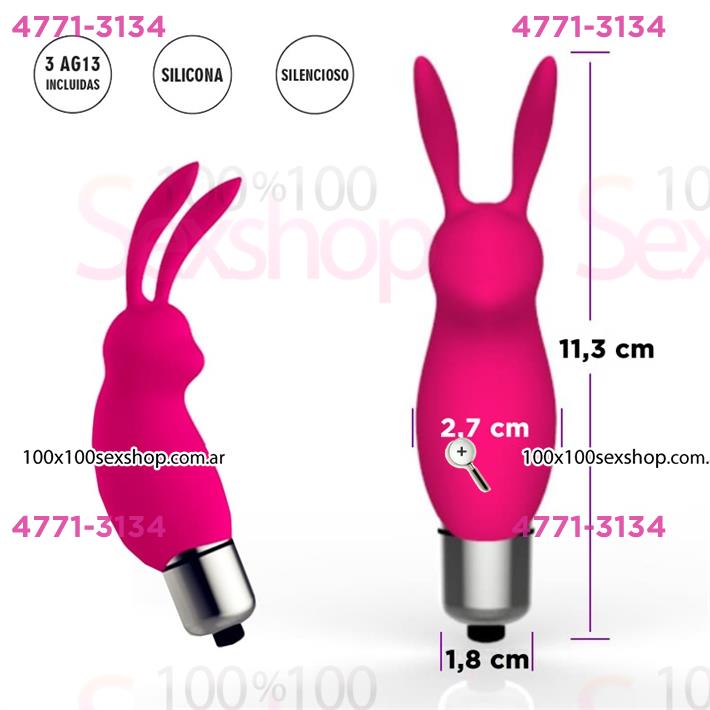 Cód: CA SS-SF-70686 - Conejo vibrador para clitoris rosa Lepus - $ 24800