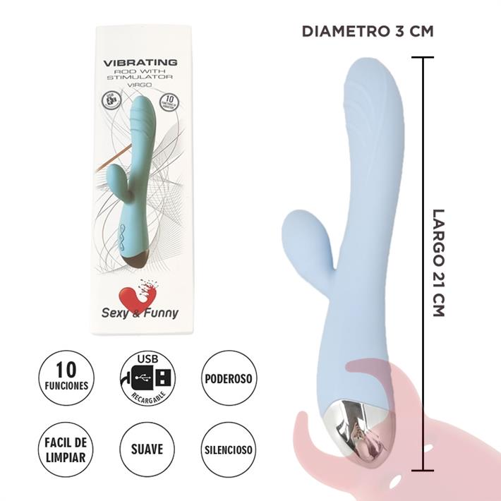  Estimulador de punto G con vibracion de clitoris 