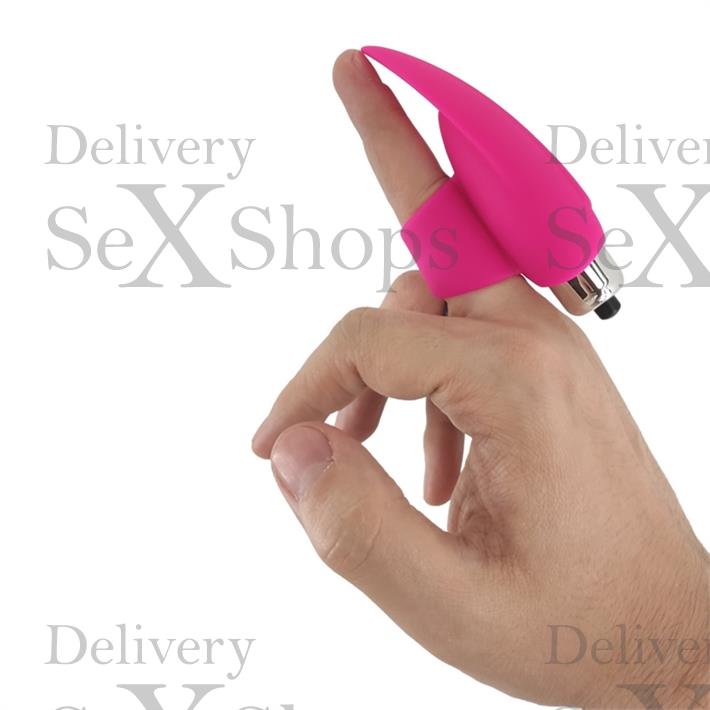 Bala vibradora para estimulacion femenina con agarre para dedo