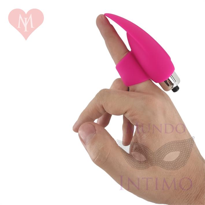 Bala vibradora para estimulacion femenina con agarre para dedo