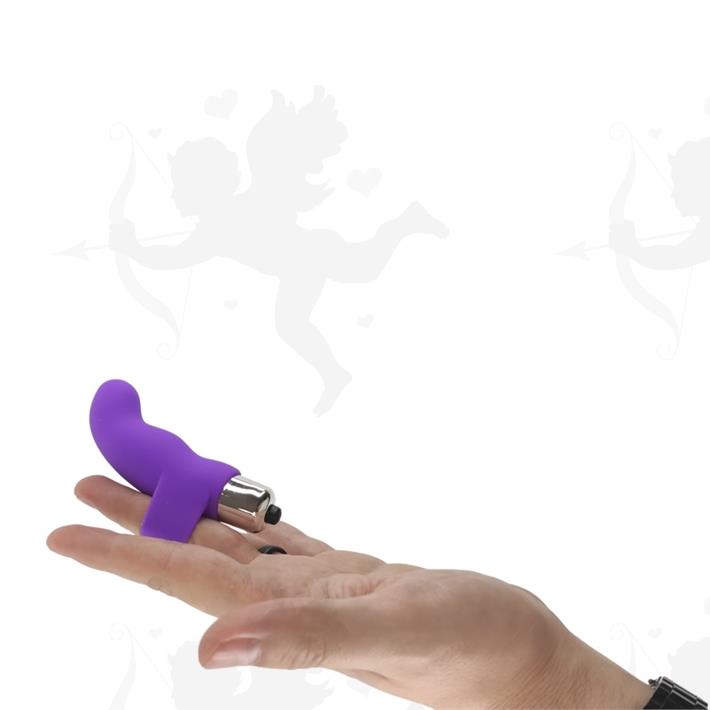 Bala vibradora con agarre para dedo y estimulacion clitorial