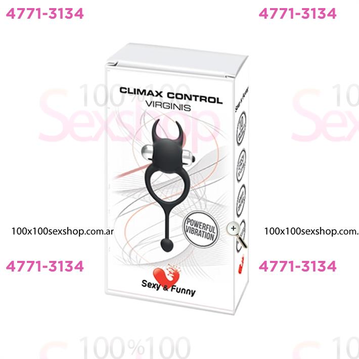 Anillo en forma de diablito negro con vibracion
