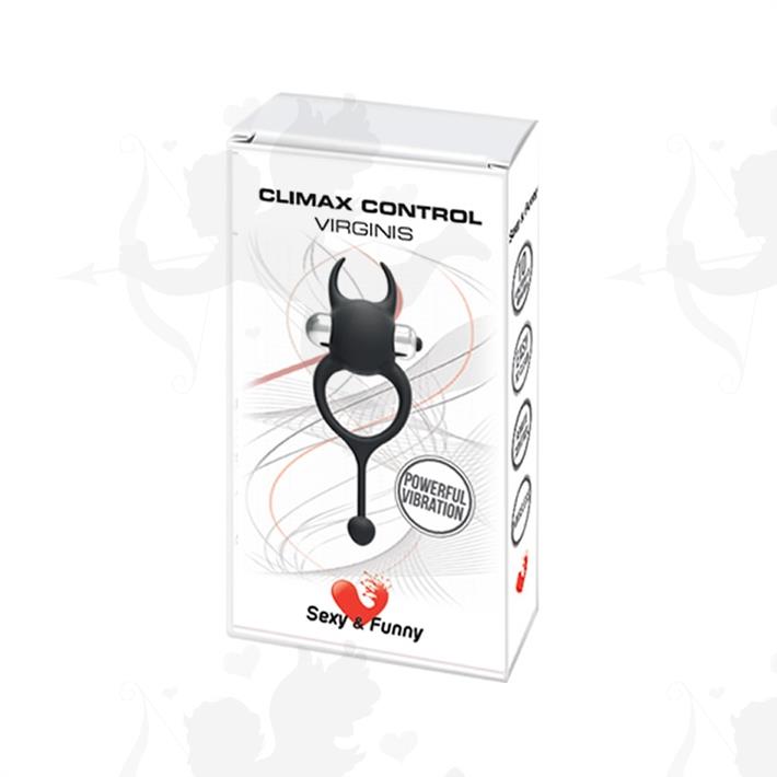 Anillo en forma de diablito negro con vibracion