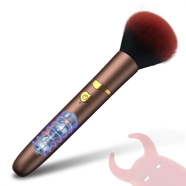 Brocha eléctrica para maquillaje, herramienta de belleza con vibración, 10 modos de vibracion