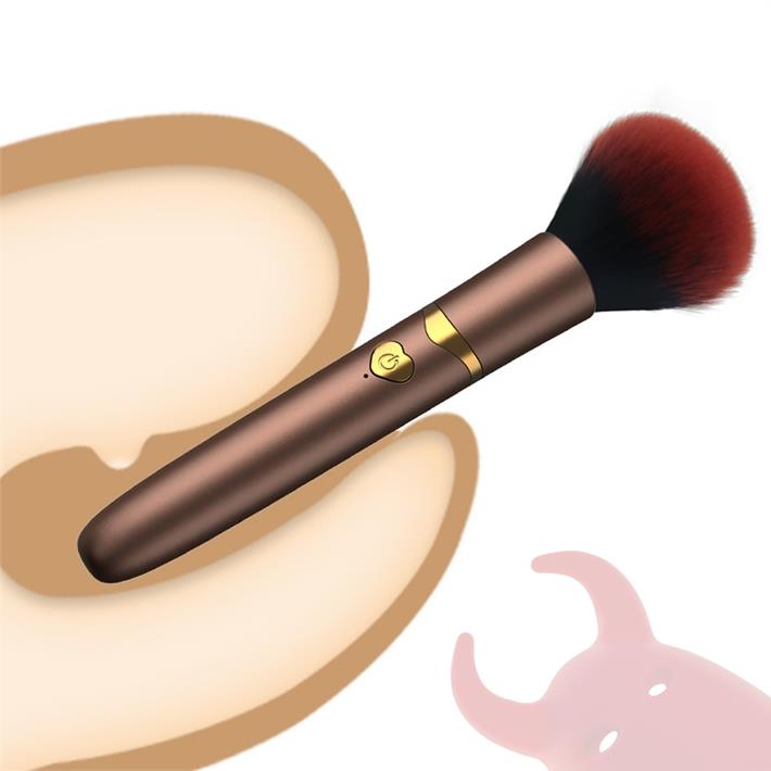 Brocha eléctrica para maquillaje, herramienta de belleza con vibración, 10 modos de vibracion