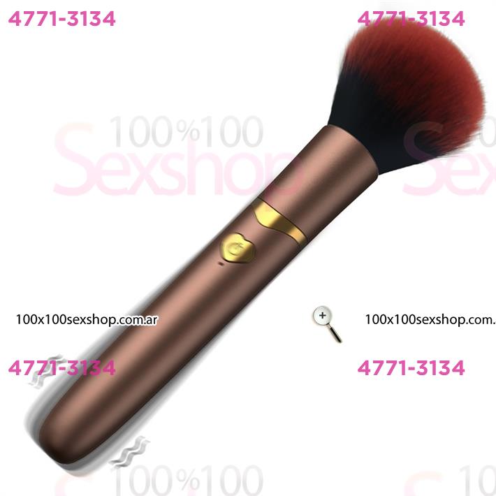 Brocha eléctrica para maquillaje, herramienta de belleza con vibración, 10 modos de vibracion