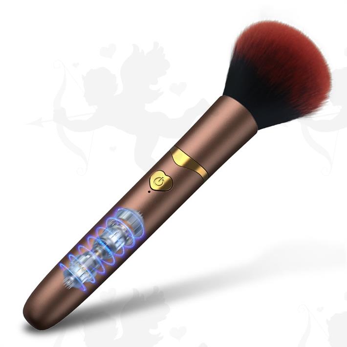 Brocha eléctrica para maquillaje, herramienta de belleza con vibración, 10 modos de vibracion