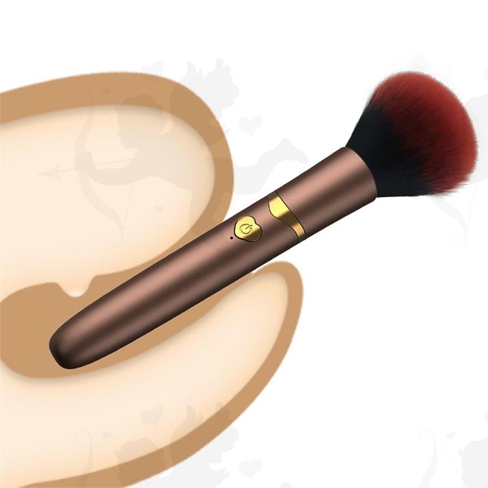 Brocha eléctrica para maquillaje, herramienta de belleza con vibración, 10 modos de vibracion