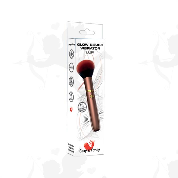 Brocha eléctrica para maquillaje, herramienta de belleza con vibración, 10 modos de vibracion