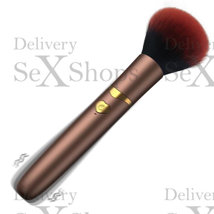 Brocha eléctrica para maquillaje, herramienta de belleza con vibración, 10 modos de vibracion